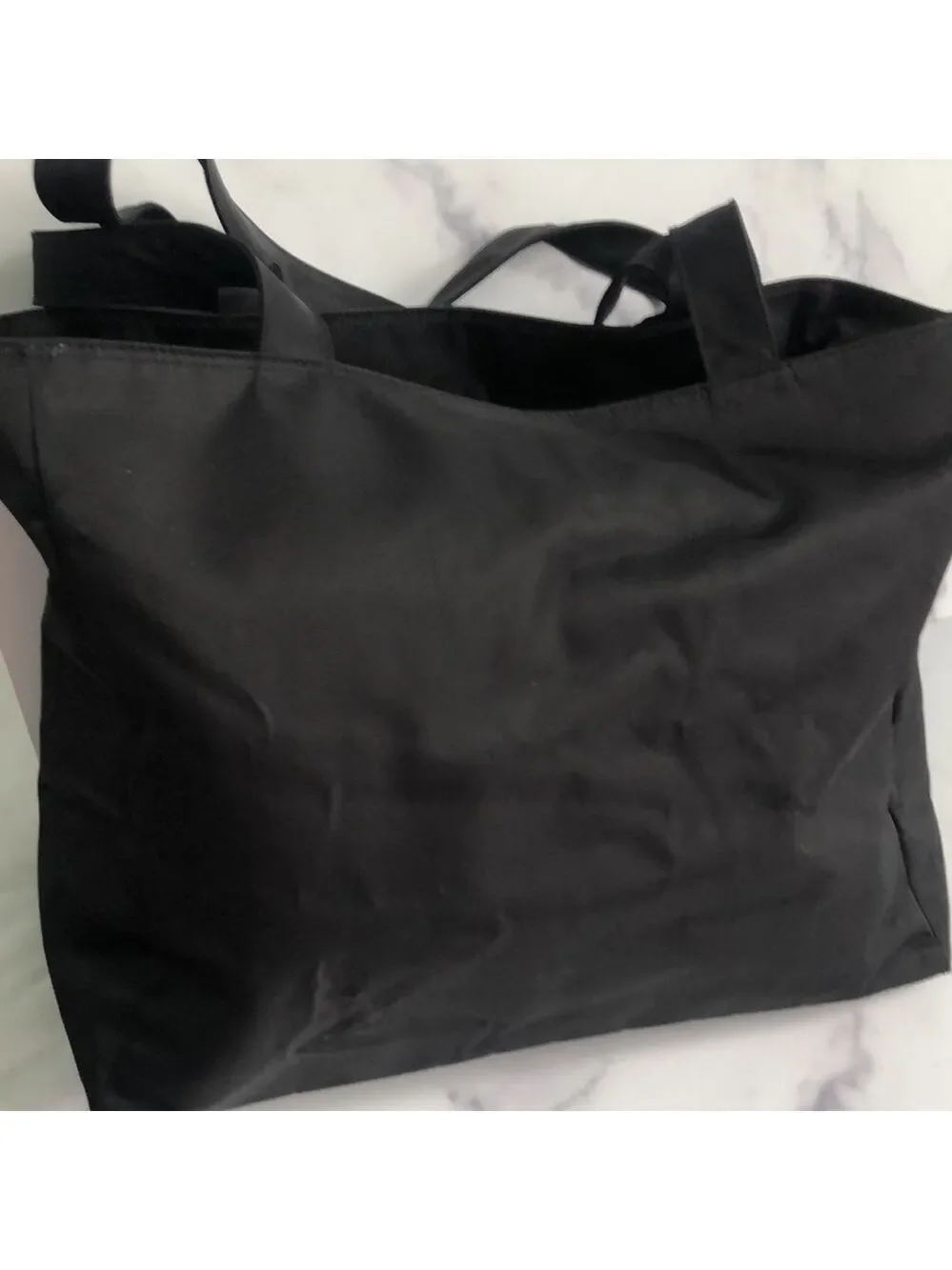 DKNY Large Black Nylon Baby or Shoulder Bag
